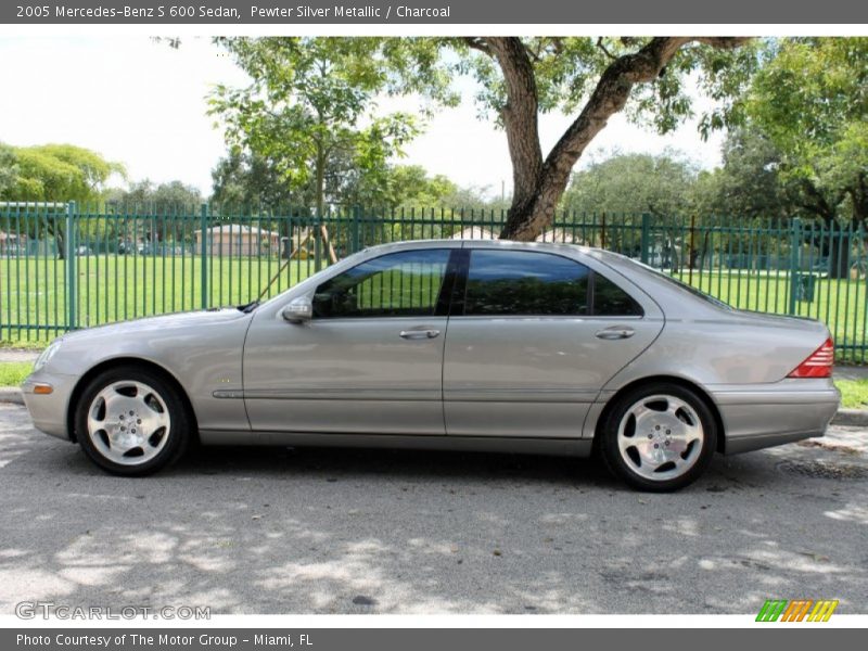 Pewter Silver Metallic / Charcoal 2005 Mercedes-Benz S 600 Sedan