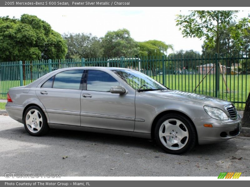 Pewter Silver Metallic / Charcoal 2005 Mercedes-Benz S 600 Sedan