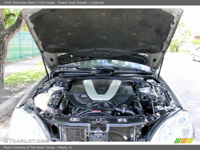  2005 S 600 Sedan Engine - 5.5 Liter Twin-Turbocharged SOHC 36-Valve V12