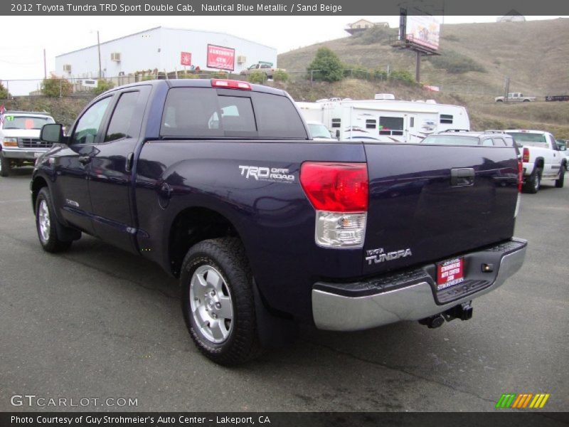 Nautical Blue Metallic / Sand Beige 2012 Toyota Tundra TRD Sport Double Cab