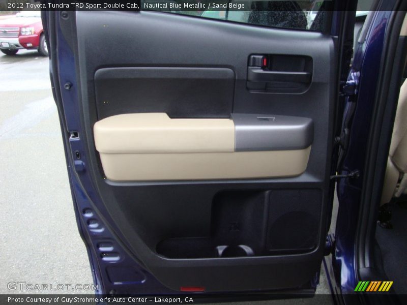 Nautical Blue Metallic / Sand Beige 2012 Toyota Tundra TRD Sport Double Cab