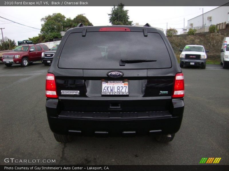 Black / Charcoal Black 2010 Ford Escape XLT V6