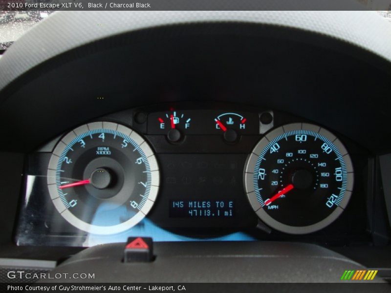 Black / Charcoal Black 2010 Ford Escape XLT V6