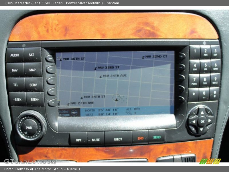 Navigation of 2005 S 600 Sedan