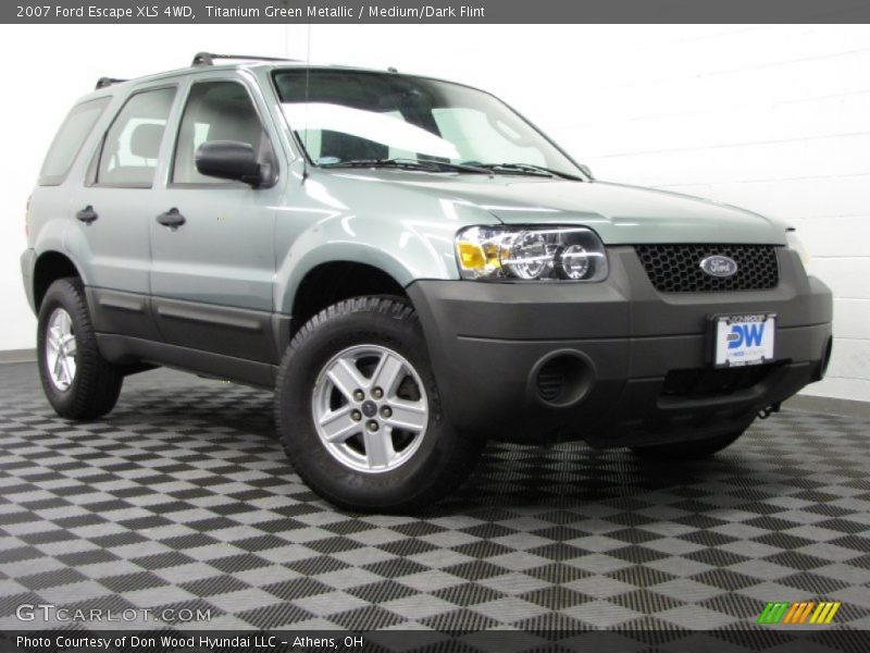 Titanium Green Metallic / Medium/Dark Flint 2007 Ford Escape XLS 4WD