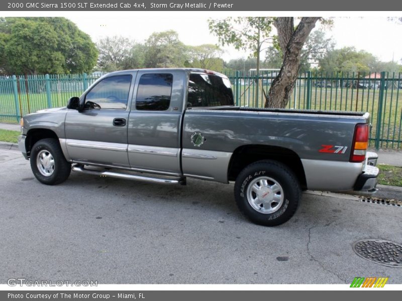 Storm Gray Metallic / Pewter 2000 GMC Sierra 1500 SLT Extended Cab 4x4