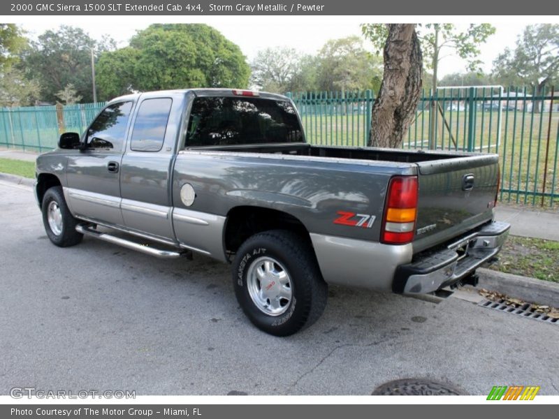 Storm Gray Metallic / Pewter 2000 GMC Sierra 1500 SLT Extended Cab 4x4