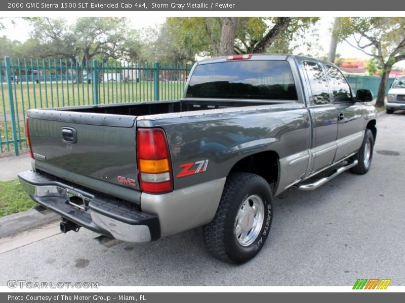 Storm Gray Metallic / Pewter 2000 GMC Sierra 1500 SLT Extended Cab 4x4