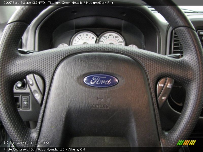 Titanium Green Metallic / Medium/Dark Flint 2007 Ford Escape XLS 4WD