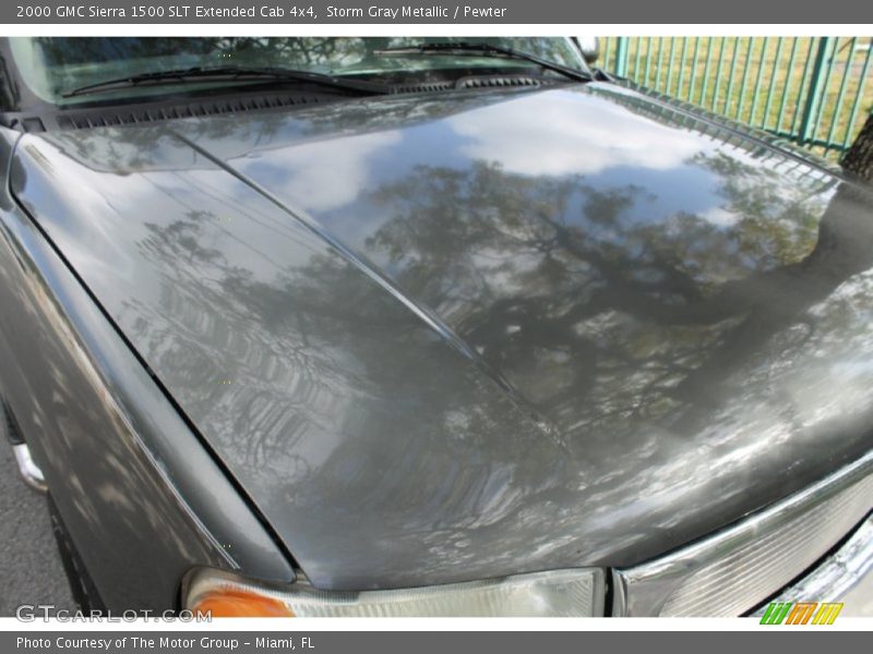Storm Gray Metallic / Pewter 2000 GMC Sierra 1500 SLT Extended Cab 4x4