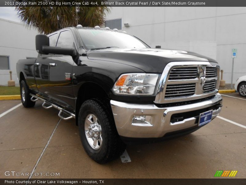 Brilliant Black Crystal Pearl / Dark Slate/Medium Graystone 2011 Dodge Ram 2500 HD Big Horn Crew Cab 4x4