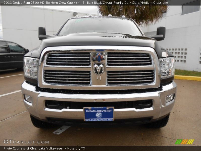 Brilliant Black Crystal Pearl / Dark Slate/Medium Graystone 2011 Dodge Ram 2500 HD Big Horn Crew Cab 4x4