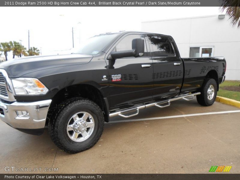 Brilliant Black Crystal Pearl / Dark Slate/Medium Graystone 2011 Dodge Ram 2500 HD Big Horn Crew Cab 4x4