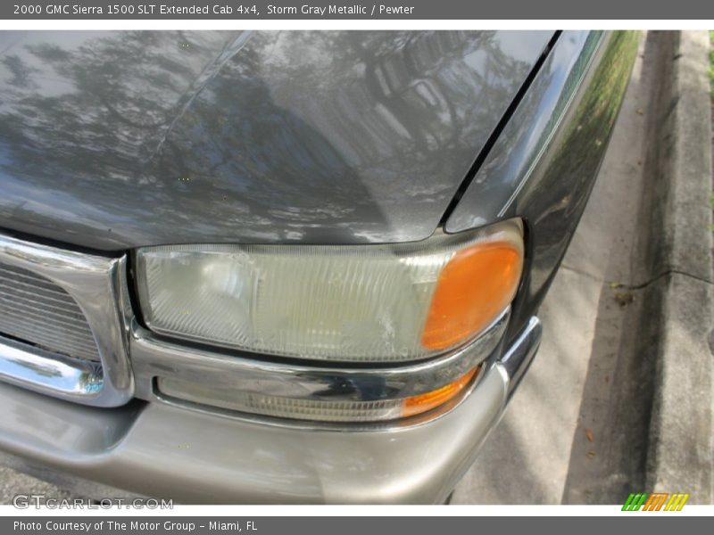 Storm Gray Metallic / Pewter 2000 GMC Sierra 1500 SLT Extended Cab 4x4