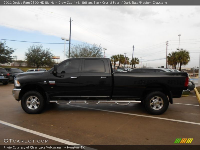 Brilliant Black Crystal Pearl / Dark Slate/Medium Graystone 2011 Dodge Ram 2500 HD Big Horn Crew Cab 4x4