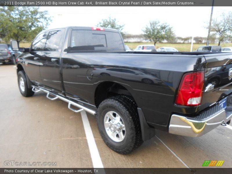 Brilliant Black Crystal Pearl / Dark Slate/Medium Graystone 2011 Dodge Ram 2500 HD Big Horn Crew Cab 4x4