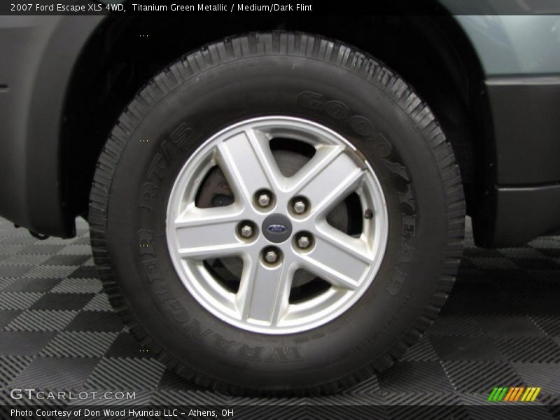 Titanium Green Metallic / Medium/Dark Flint 2007 Ford Escape XLS 4WD