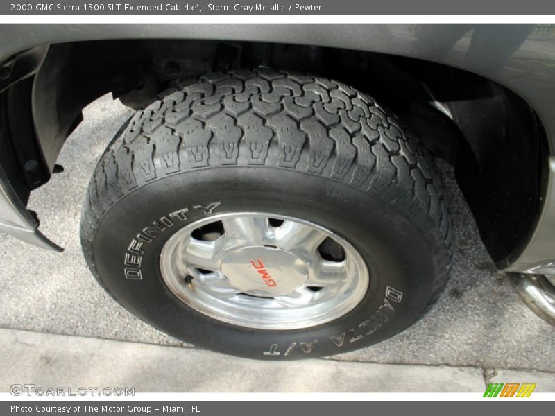 Storm Gray Metallic / Pewter 2000 GMC Sierra 1500 SLT Extended Cab 4x4