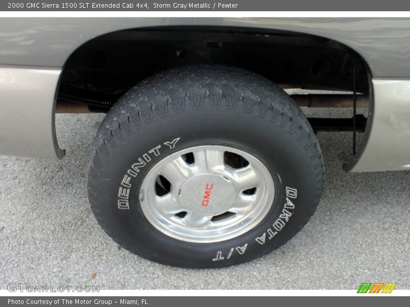 Storm Gray Metallic / Pewter 2000 GMC Sierra 1500 SLT Extended Cab 4x4
