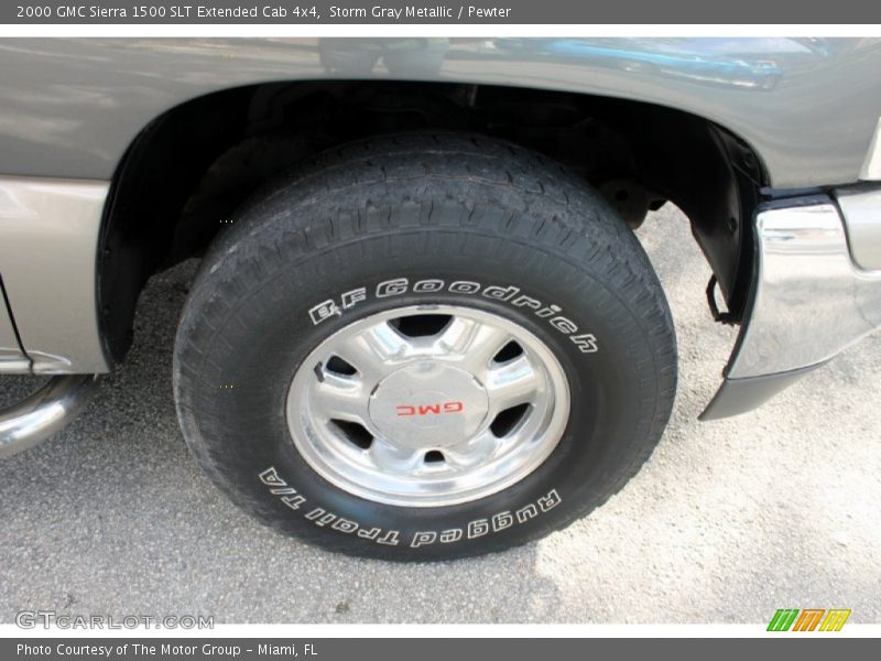 Storm Gray Metallic / Pewter 2000 GMC Sierra 1500 SLT Extended Cab 4x4