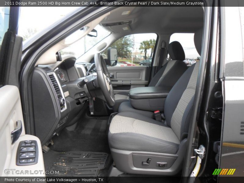Brilliant Black Crystal Pearl / Dark Slate/Medium Graystone 2011 Dodge Ram 2500 HD Big Horn Crew Cab 4x4