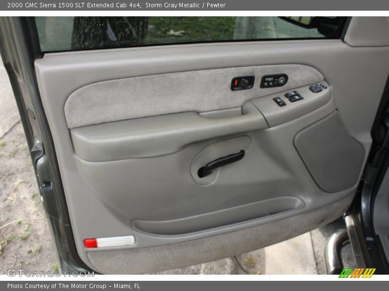 Storm Gray Metallic / Pewter 2000 GMC Sierra 1500 SLT Extended Cab 4x4
