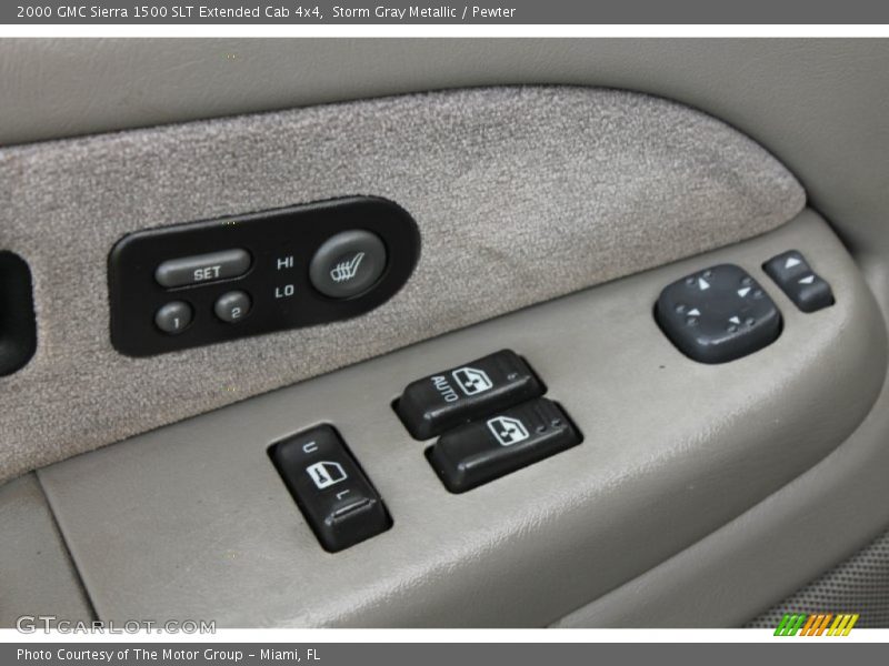 Storm Gray Metallic / Pewter 2000 GMC Sierra 1500 SLT Extended Cab 4x4