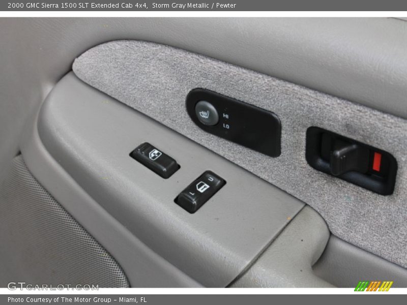 Storm Gray Metallic / Pewter 2000 GMC Sierra 1500 SLT Extended Cab 4x4