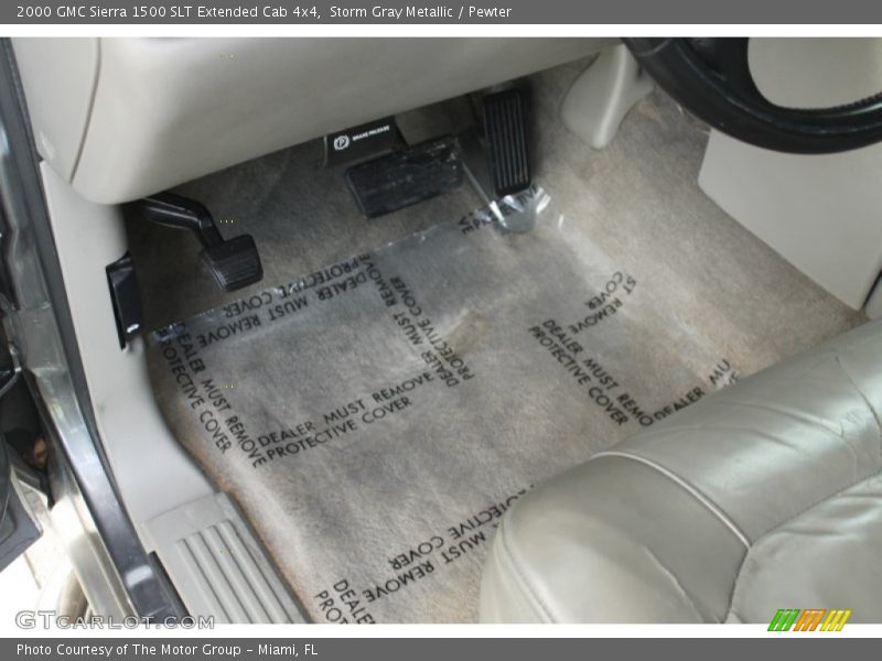 Storm Gray Metallic / Pewter 2000 GMC Sierra 1500 SLT Extended Cab 4x4