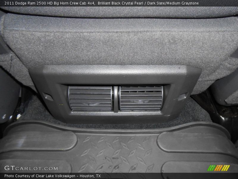 Brilliant Black Crystal Pearl / Dark Slate/Medium Graystone 2011 Dodge Ram 2500 HD Big Horn Crew Cab 4x4