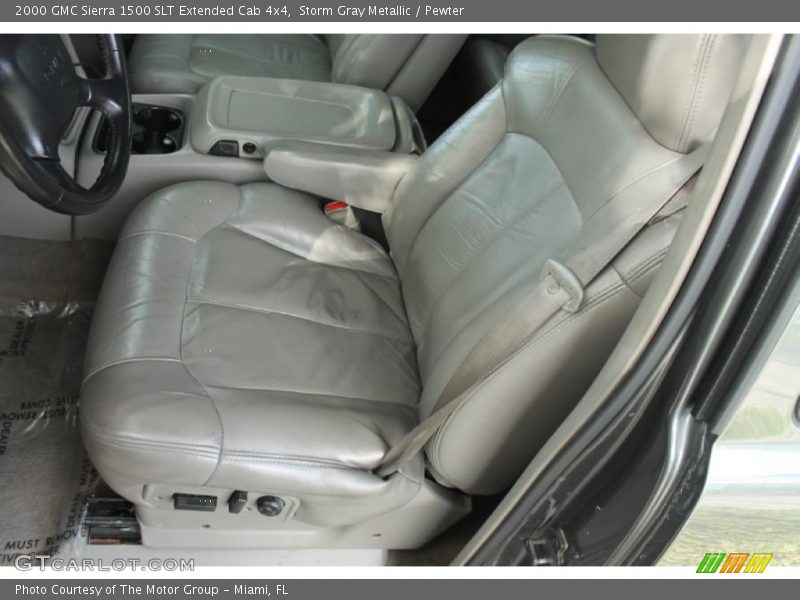 Storm Gray Metallic / Pewter 2000 GMC Sierra 1500 SLT Extended Cab 4x4