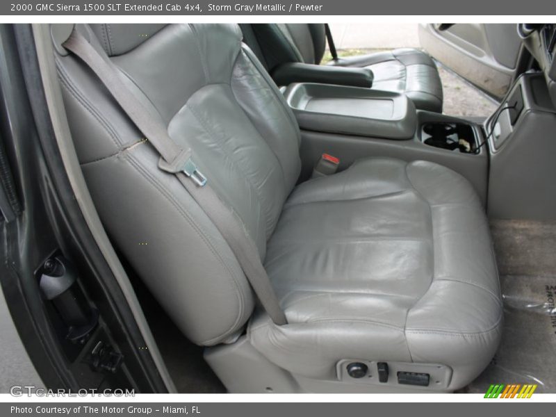Storm Gray Metallic / Pewter 2000 GMC Sierra 1500 SLT Extended Cab 4x4