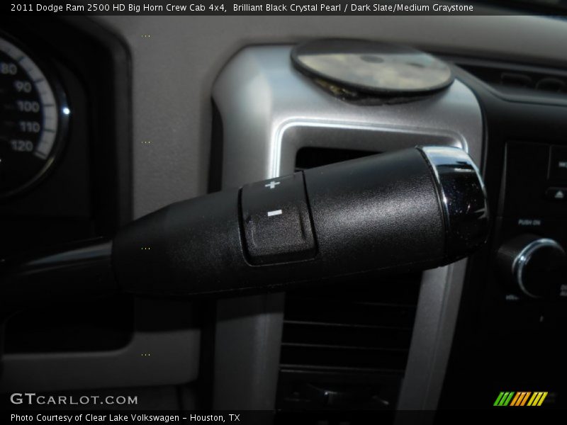 Brilliant Black Crystal Pearl / Dark Slate/Medium Graystone 2011 Dodge Ram 2500 HD Big Horn Crew Cab 4x4