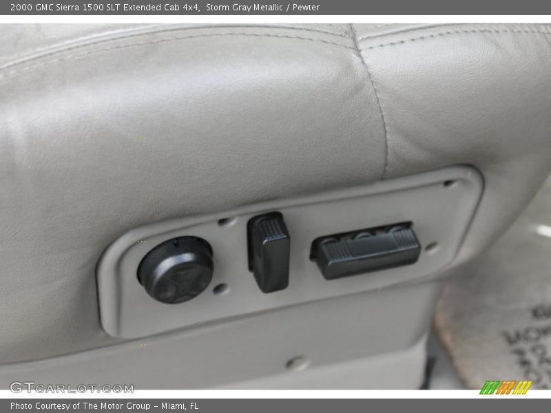 Storm Gray Metallic / Pewter 2000 GMC Sierra 1500 SLT Extended Cab 4x4