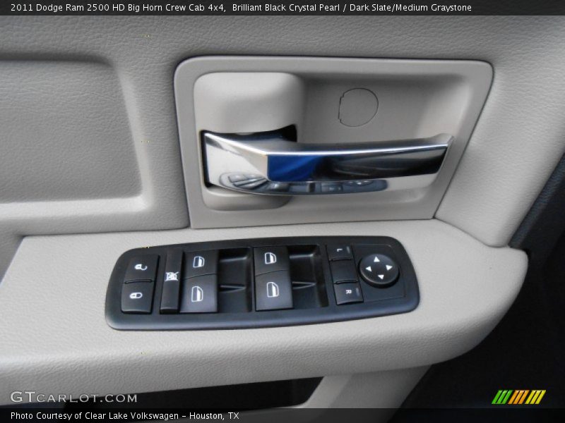 Brilliant Black Crystal Pearl / Dark Slate/Medium Graystone 2011 Dodge Ram 2500 HD Big Horn Crew Cab 4x4