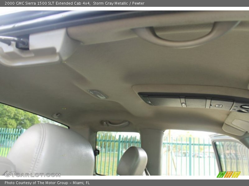 Storm Gray Metallic / Pewter 2000 GMC Sierra 1500 SLT Extended Cab 4x4