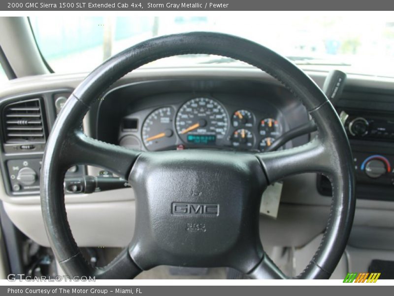 Storm Gray Metallic / Pewter 2000 GMC Sierra 1500 SLT Extended Cab 4x4