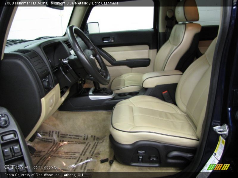 Front Seat of 2008 H3 Alpha