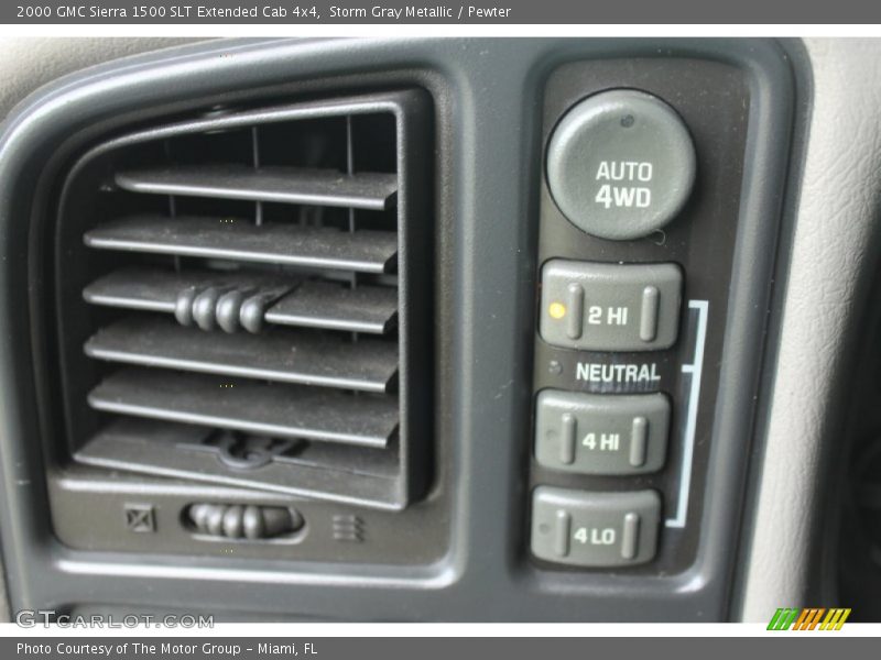 Storm Gray Metallic / Pewter 2000 GMC Sierra 1500 SLT Extended Cab 4x4