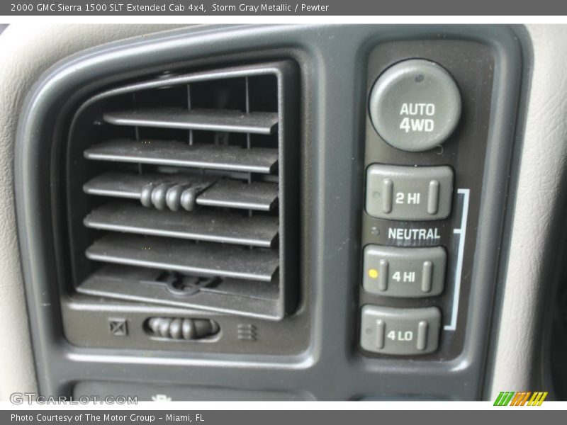 Storm Gray Metallic / Pewter 2000 GMC Sierra 1500 SLT Extended Cab 4x4