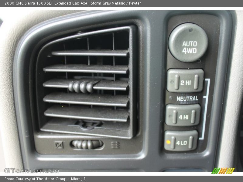 Storm Gray Metallic / Pewter 2000 GMC Sierra 1500 SLT Extended Cab 4x4