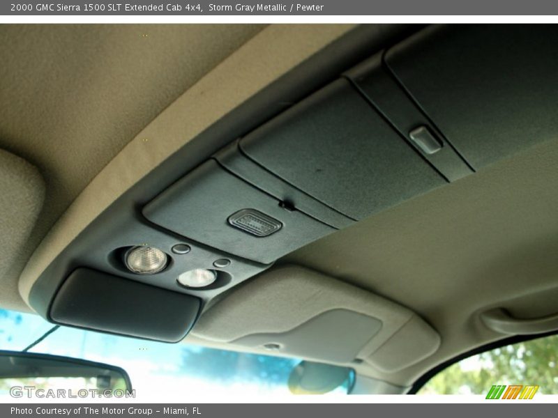 Storm Gray Metallic / Pewter 2000 GMC Sierra 1500 SLT Extended Cab 4x4