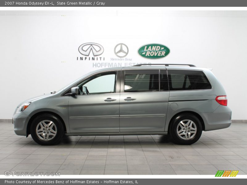 Slate Green Metallic / Gray 2007 Honda Odyssey EX-L