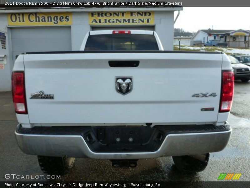 Bright White / Dark Slate/Medium Graystone 2011 Dodge Ram 2500 HD Big Horn Crew Cab 4x4