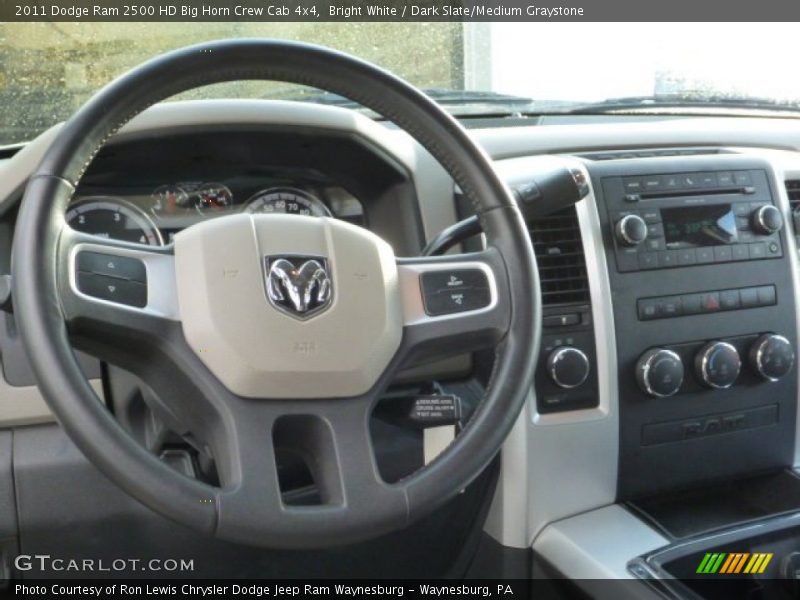 Bright White / Dark Slate/Medium Graystone 2011 Dodge Ram 2500 HD Big Horn Crew Cab 4x4