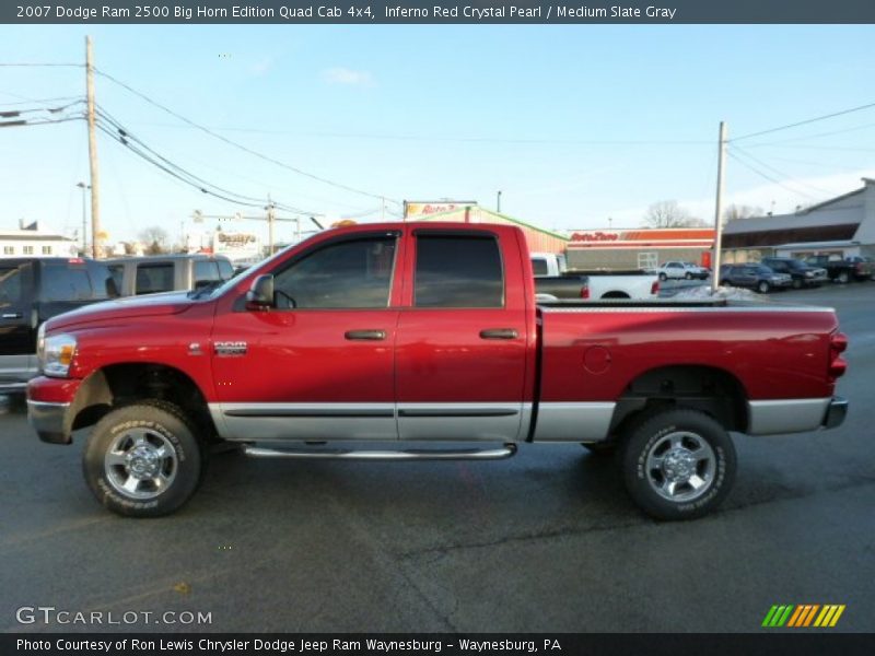 Inferno Red Crystal Pearl / Medium Slate Gray 2007 Dodge Ram 2500 Big Horn Edition Quad Cab 4x4