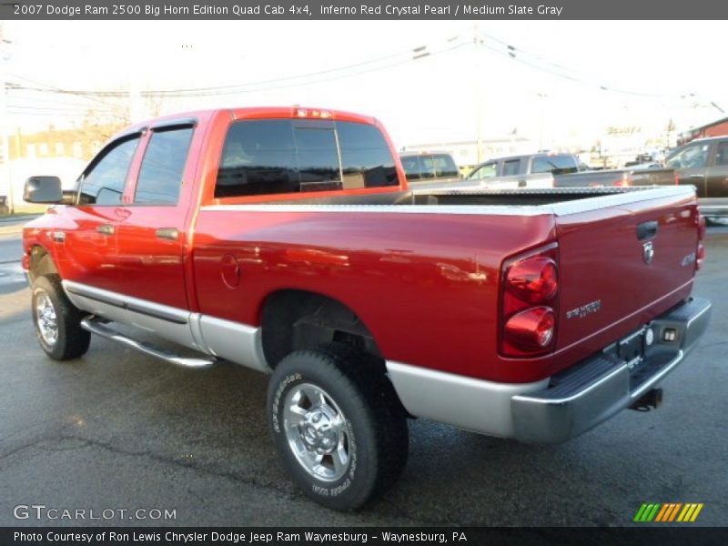 Inferno Red Crystal Pearl / Medium Slate Gray 2007 Dodge Ram 2500 Big Horn Edition Quad Cab 4x4