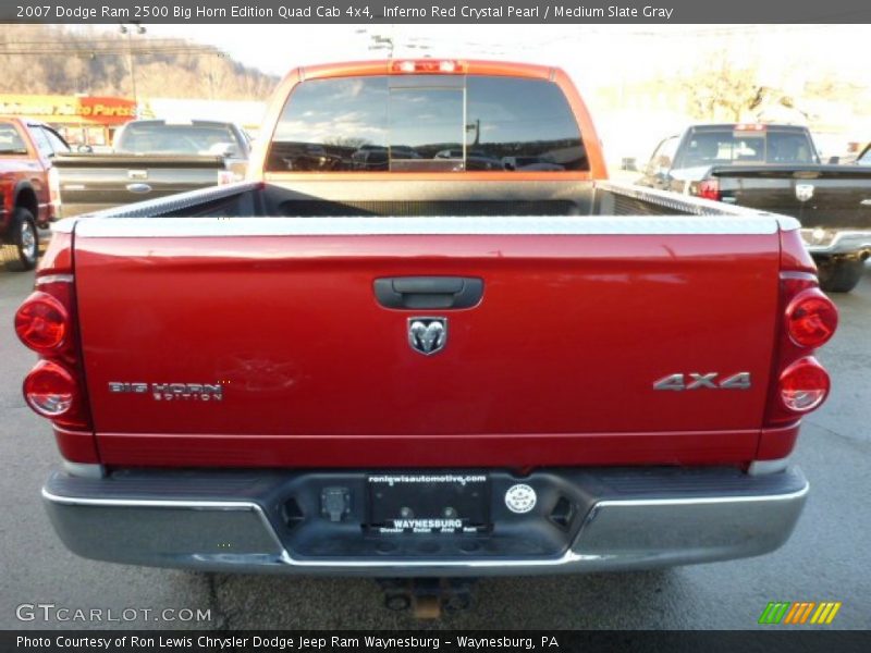 Inferno Red Crystal Pearl / Medium Slate Gray 2007 Dodge Ram 2500 Big Horn Edition Quad Cab 4x4