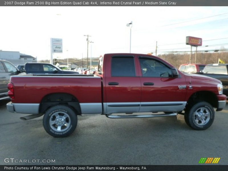 Inferno Red Crystal Pearl / Medium Slate Gray 2007 Dodge Ram 2500 Big Horn Edition Quad Cab 4x4