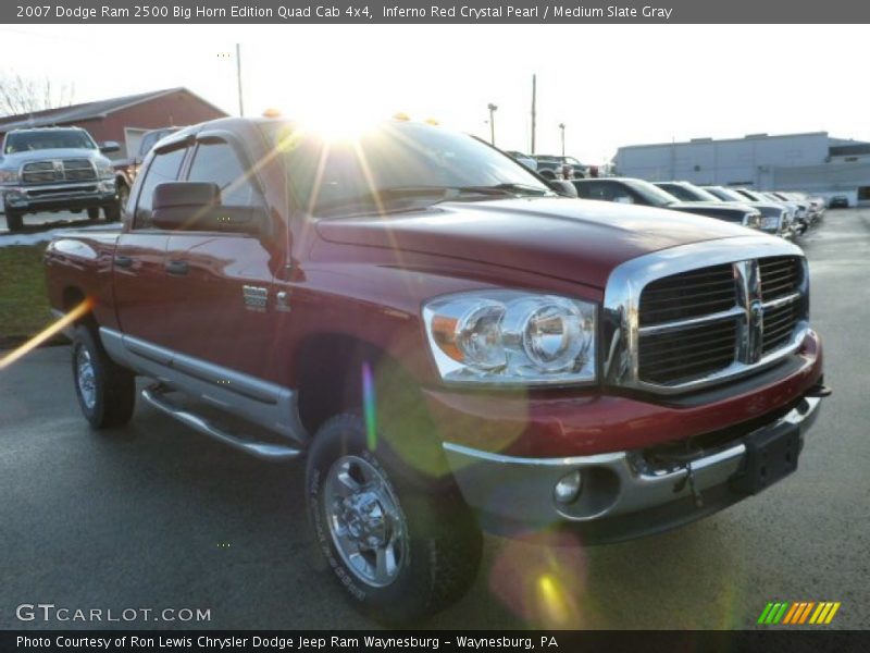 Inferno Red Crystal Pearl / Medium Slate Gray 2007 Dodge Ram 2500 Big Horn Edition Quad Cab 4x4